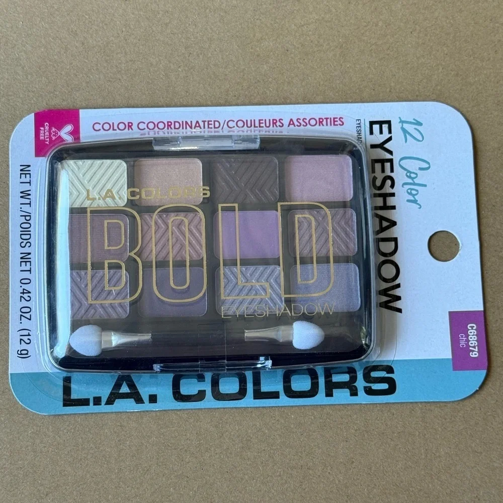 L.A. Colors Eyeshadow Palette with Coordinated Shades